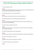 NUR 2474 ( LATEST 2024 / 2025 ) RASMUSSEN PHARM QUIZ MODULE 5 | COMPLETE ANSWERS 100% CORRECT  