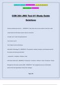 COB 204 JMU Test #1 Study Guide Solutions