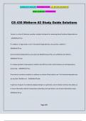 CS 430 Midterm #2 Study Guide Solutions