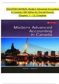 TEST BANK For Modern Advanced Accounting In Canada, 10th Edition By Darrell Herauf, Chima Mbagwu, Verified Chapters 1 - 12, Complete Version