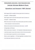 Amtrak Airbrake Midterm Exam Questions and Answers 100% Solved