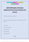 AAPC CPB Chapter 12 Practical Application Exam Practice Questions and Answers