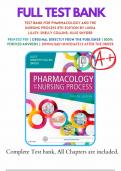 TEST BANK for Pharmacology and the Nursing Process 8th Edition Linda Lane Lilley, Shelly Rainforth Collins, Julie S. Snyder ISBN 9780323358286 Chapter 1-58 | Complete Guide A+