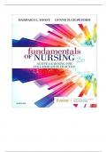 Test Bank Fundamentals of Nursing, 3rd Edition by Barbara L Yoost Complete guide Chapter 1- 42| Test Bank 100% Veriﬁed Answers PDF