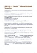 LENB 3135 Chapter 7 International and Space Law Questions With 100% Correct Answers.