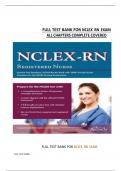 FULL TEST BANK FOR NCLEX RN EXAM ALL CHAPTERS COMPLETE COVERED 