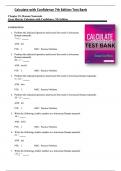 Calculate with Confidence 7th Edition Test Bank by Deborah C. Morris