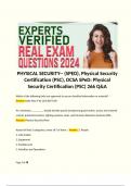 PHYSICAL SECURITY-- (SPED), Physical Security Certification (PSC), DCSA SPeD: Physical Security Certification (PSC) 266 Q&A  Which of the following locks are approved to secure classified information or material? - Answer: Kaba Mas X-10, S&G 8077/AD  At a