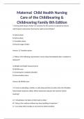 Maternal & Child Health Nursing: Care of the Childbearing & Childrearing Family 8th Edition / Instant Test For Maternal & Child Health Nursing: Care of the Childbearing & Childrearing Family 8th Edition Authors: JoAnne Silbert-Flagg, Pillit