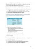 1.12C Differences between people ULTIMATE MOCK EXAM with elaborations in the answers, All topics covered