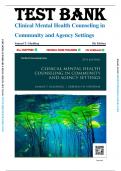 Solution Manual and Test Bank for Clinical Mental Health Counseling in Community and Agency Settings 5th Edition by Samuel T. Gladding