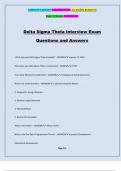 Delta Sigma Theta Interview Exam Questions and Answers