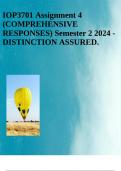 IOP3701 Assignment 4 (COMPREHENSIVE RESPONSES) Semester 2 2024 - DISTINCTION ASSURED.