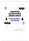 CDE3701 EXAM PACK 2024/2025 (QUESTIONS & ANSWERS)