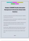 Chapter 2-EHIMPP Health Information Management Professionals Study Guide Solutions