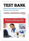 Test Bank for Pharmacotherapeutics for Advanced Practice Nurse Prescribers 5th Edition by Teri Moser Woo & Marylou V. Robinson, All Chapters 1-55