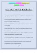 Exam 2 Nurs 663 Study Guide Solutions