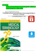 TEST BANK For Quick and Easy Medical Terminology 10th Edition BY PEGGY C. LEONARD |Complete Chapter 1 - 15 | A+ Guide