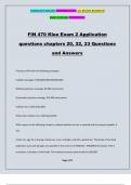 FIN 470 Klee Exam 2 Application questions chapters 20, 22, 23 Questions and Answers