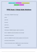 FPCC Exam 1 Study Guide Solutions