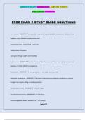 FPCC EXAM 2 STUDY GUIDE SOLUTIONS