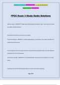 FPCC Exam 3 Study Guide Solutions