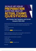 CHC Practice Test/ Questions and Correct Answers/ 2024-2025 e entire system