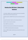 Hondros Nur 205 Exam 1 Study Guide Solutions