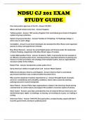 NDSU CJ 201 EXAM STUDY GUIDE 