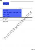 AQA-7367-3S-FURTHER MATHEMATICS FINAL MARK SCHEME PAPER 3S:Statistics-A LEVEL-Jun24-v1.0