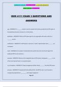 ISDS 4111 EXAM 3 QUESTIONS AND ANSWERS