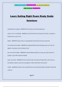 Learn Sailing Right Exam Study Guide Solutions