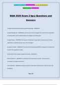 MAN 3025 Exam 2 fgcu Questions and Answers