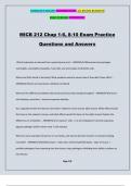 MICB 212 Chap 1-6, 8-10 Exam Practice Questions and Answers