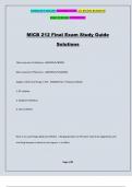 MICB 212 Final Exam Study Guide Solutions