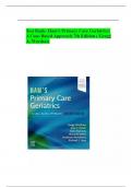 TEST BANK FOR HAM’S PRIMARY CARE GERIATRICS: A CASE-BASED APPROACH 7TH EDITION BY RICHARD J. HAM ||COMPLETE A+ GUIDE