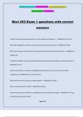 Mort 203 Exam 1 questions with correct answers