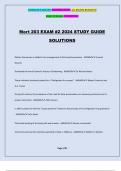 Mort 203 EXAM #2 2024 STUDY GUIDE SOLUTIONS