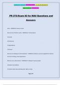 PR 272-Exam #2 for NAU Questions and Answers