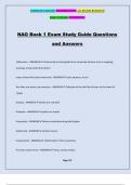 NAO Book 1 Exam Study Guide Questions and Answers