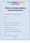 NAO Vol 1-1-3 Evolution of Opticianry Exam Study Guide Solutions