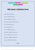 NAO volume 1: definitions Terms