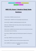 NUR 163, Exam 1 Hondros Study Guide Solutions