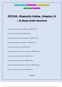 OST-248 - Diagnostic Coding - Chapters 14 – 16 Study Guide Solutions