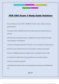 PCB 3063 Exam 3 Study Guide Solutions