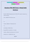 Genetics PCB 3063 Exam 3 Study Guide Solutions