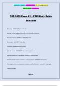 PCB 3063 Exam #1 – FSU Study Guide Solutions