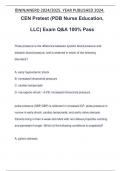 CEN Pretest (PDB Nurse Education, LLC) Exam Q&A 100% Pass