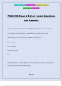 POLS 206 Exam 2 Fulton (tamu) Questions and Answers