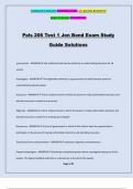 Pols 206 Test 1 Jon Bond Exam Study Guide Solutions